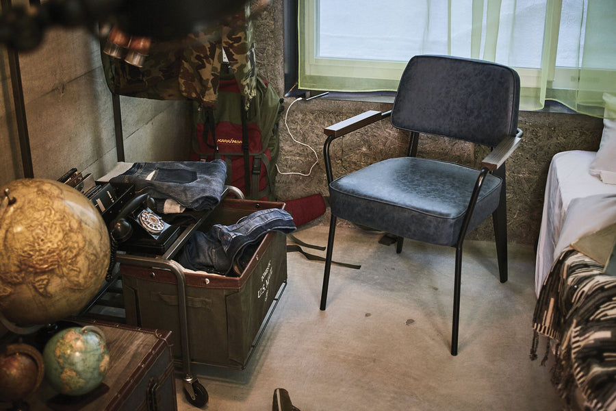 アームチェア ネイビー