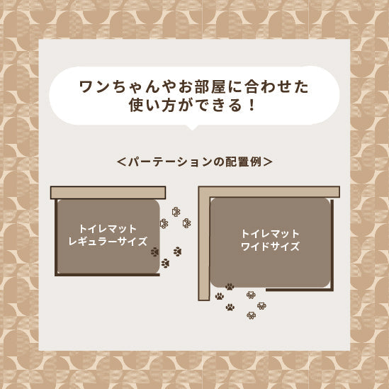 ワンコトイレマットパーテーション L