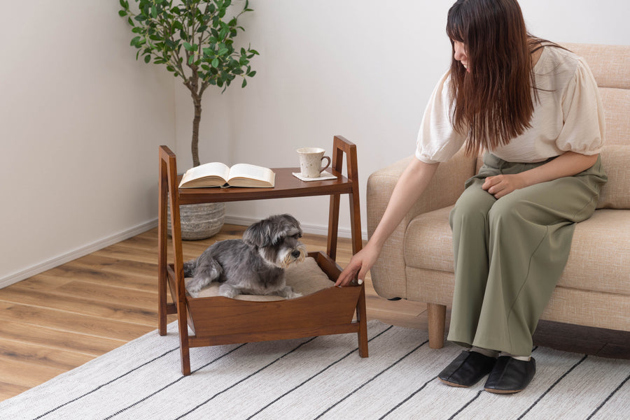 Pet Side Table Brown