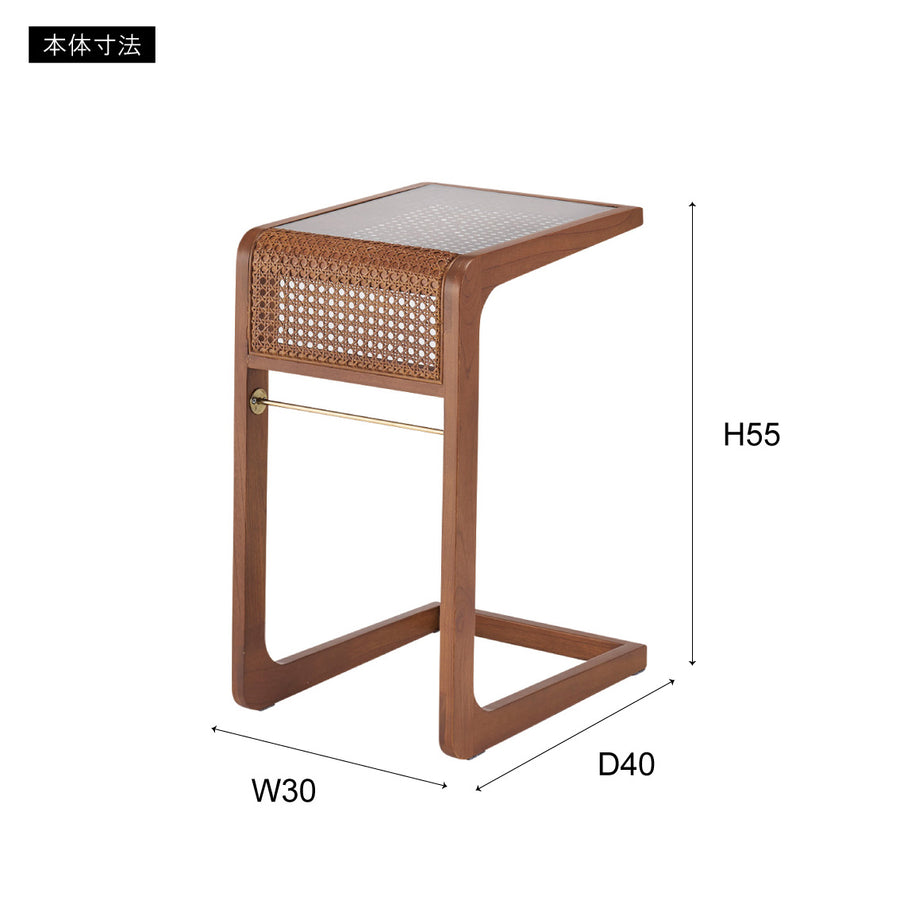 サイドテーブル ブラウン