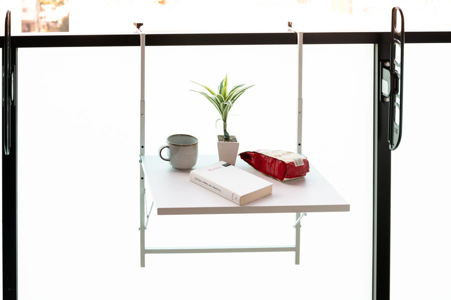 Folding Table Rack, White