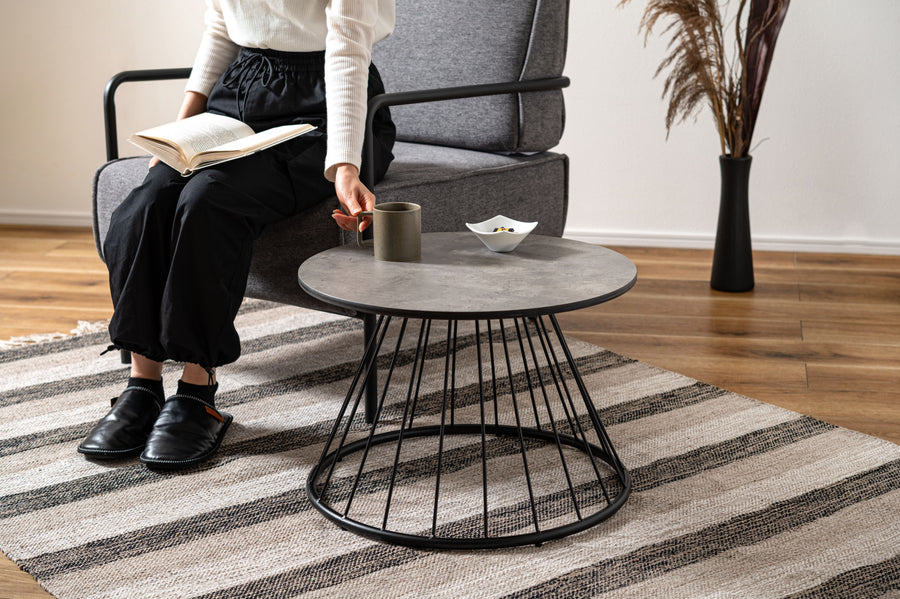 ラウンドテーブル L グレー