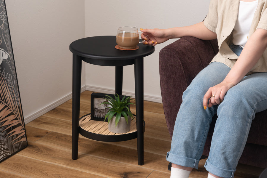 Side table, black