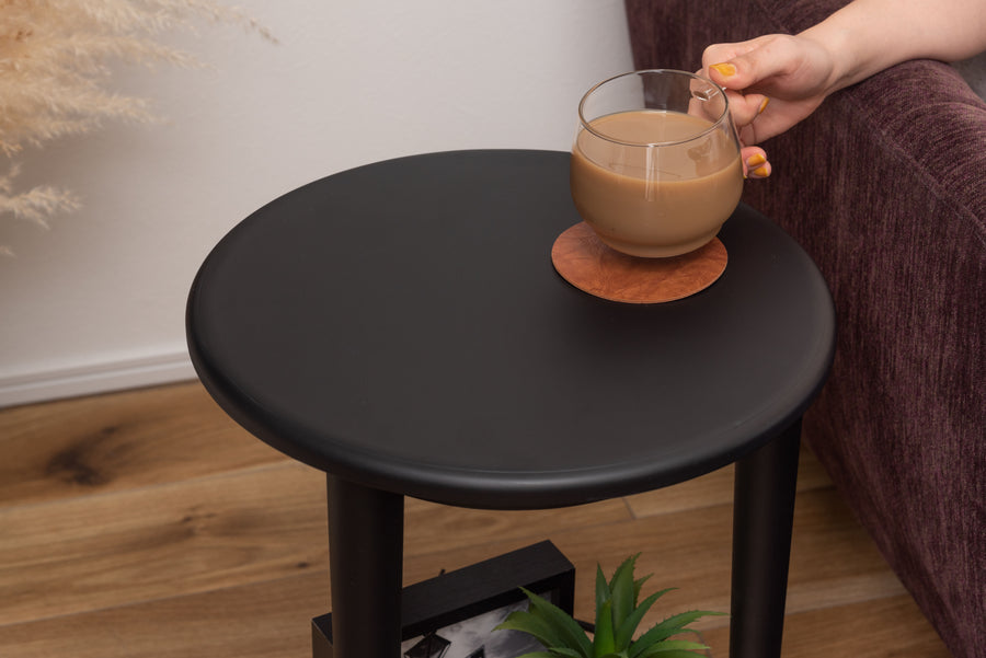 Side table, black