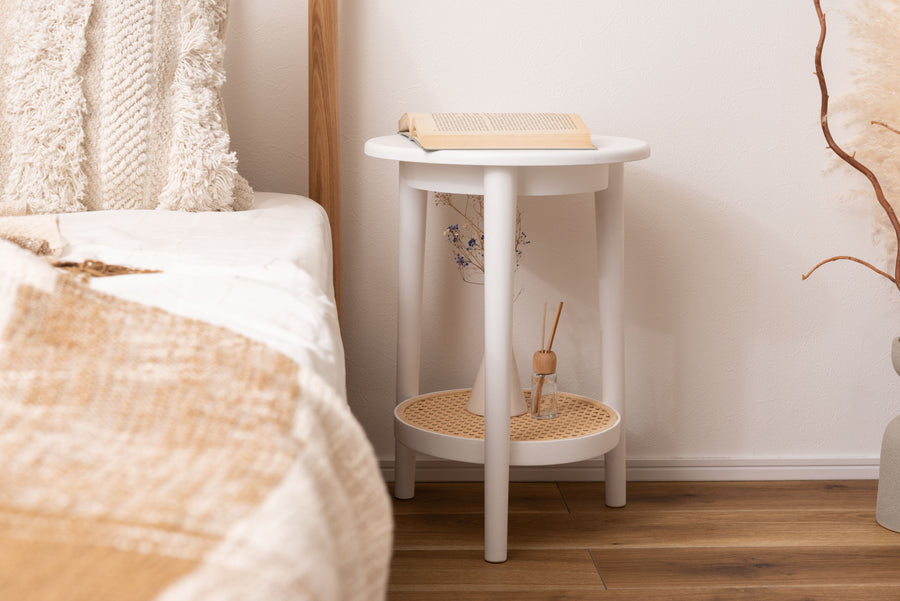 Side table, white