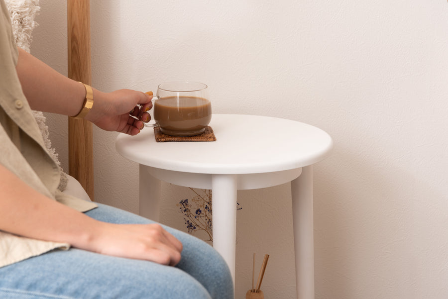 Side table, white