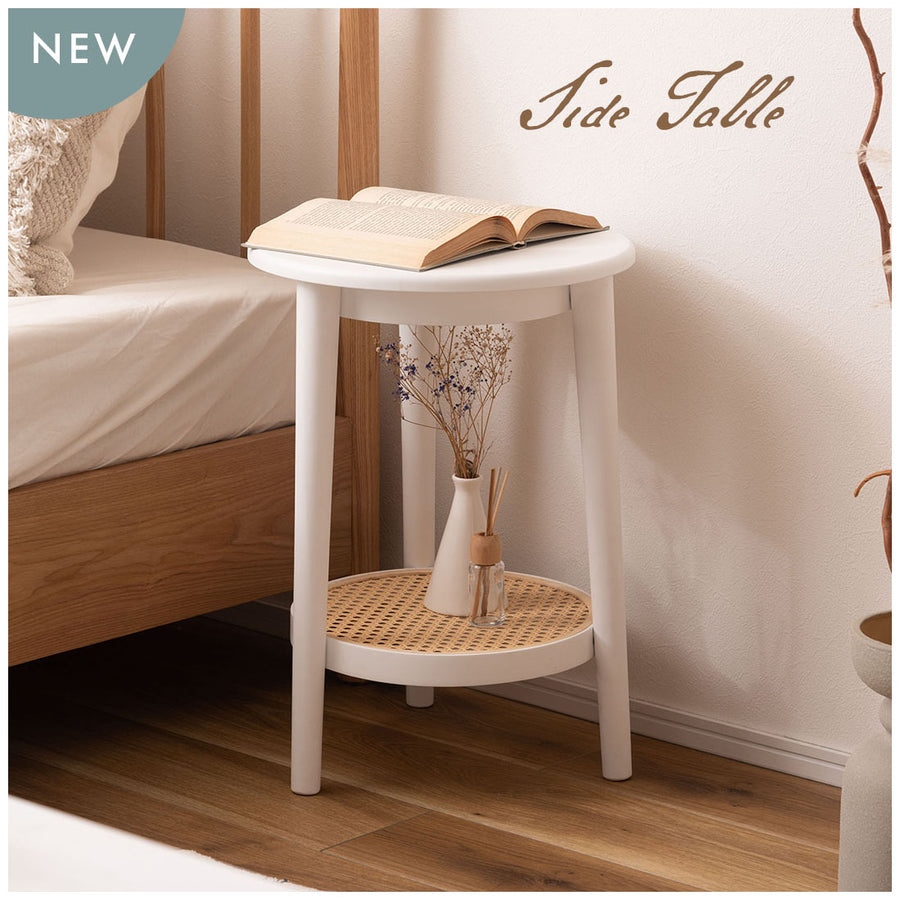 Side table, white