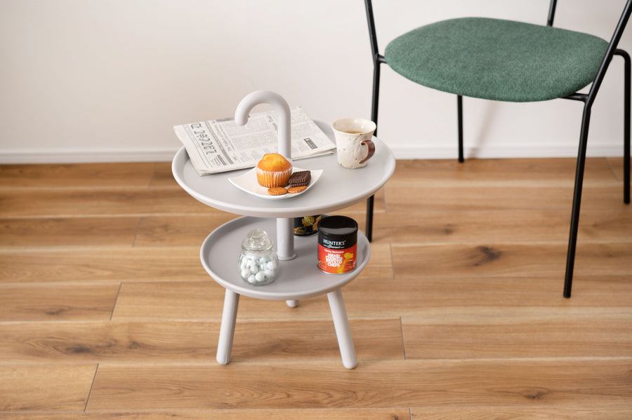 クッカ サイドテーブル グレー