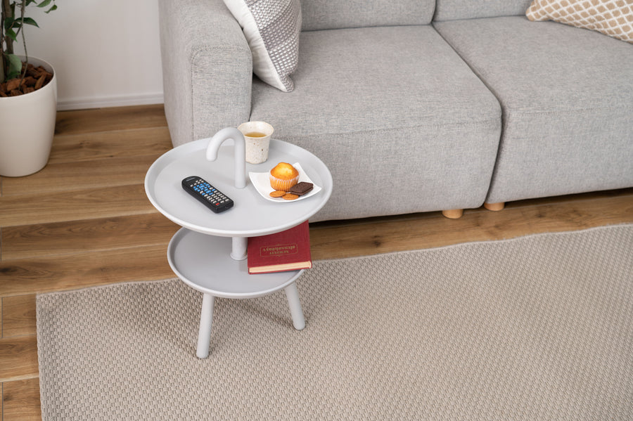 クッカ サイドテーブル グレー