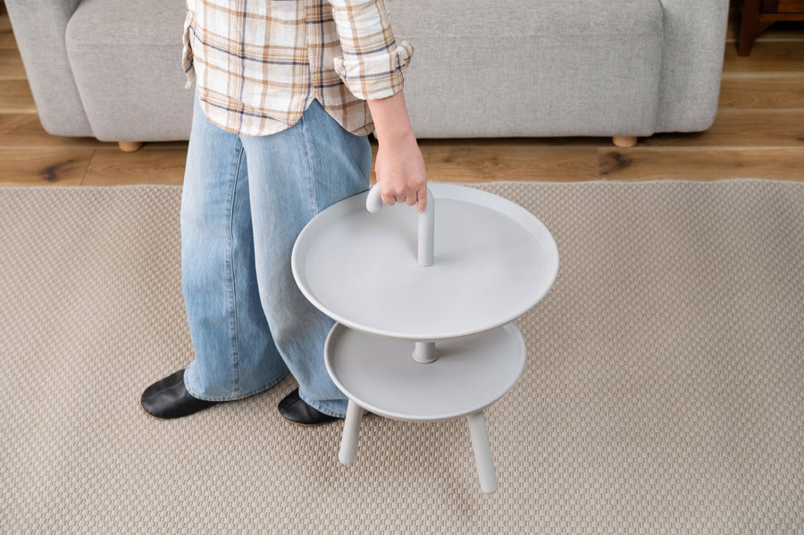 クッカ サイドテーブル グレー