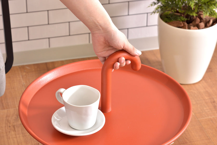 クッカ サイドテーブル オレンジ