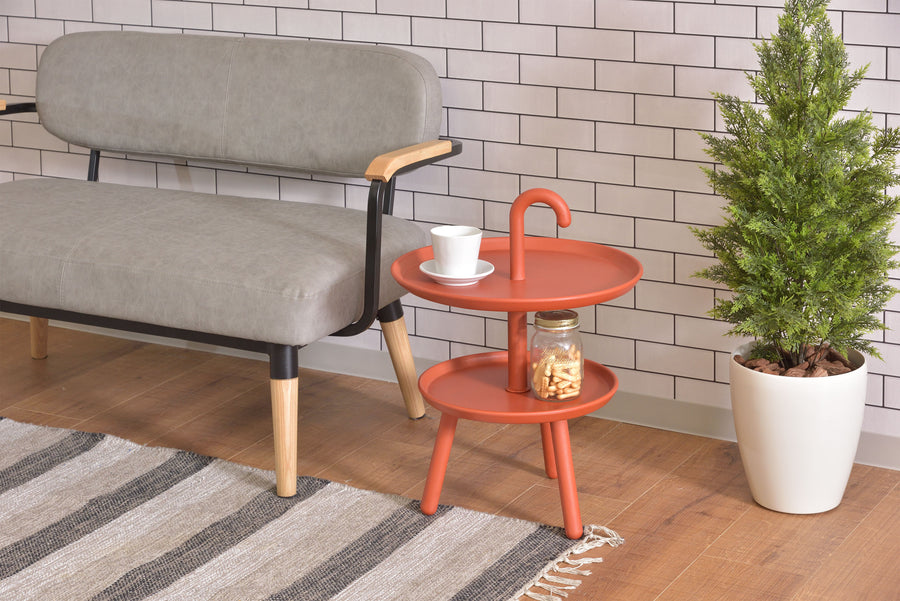 クッカ サイドテーブル オレンジ