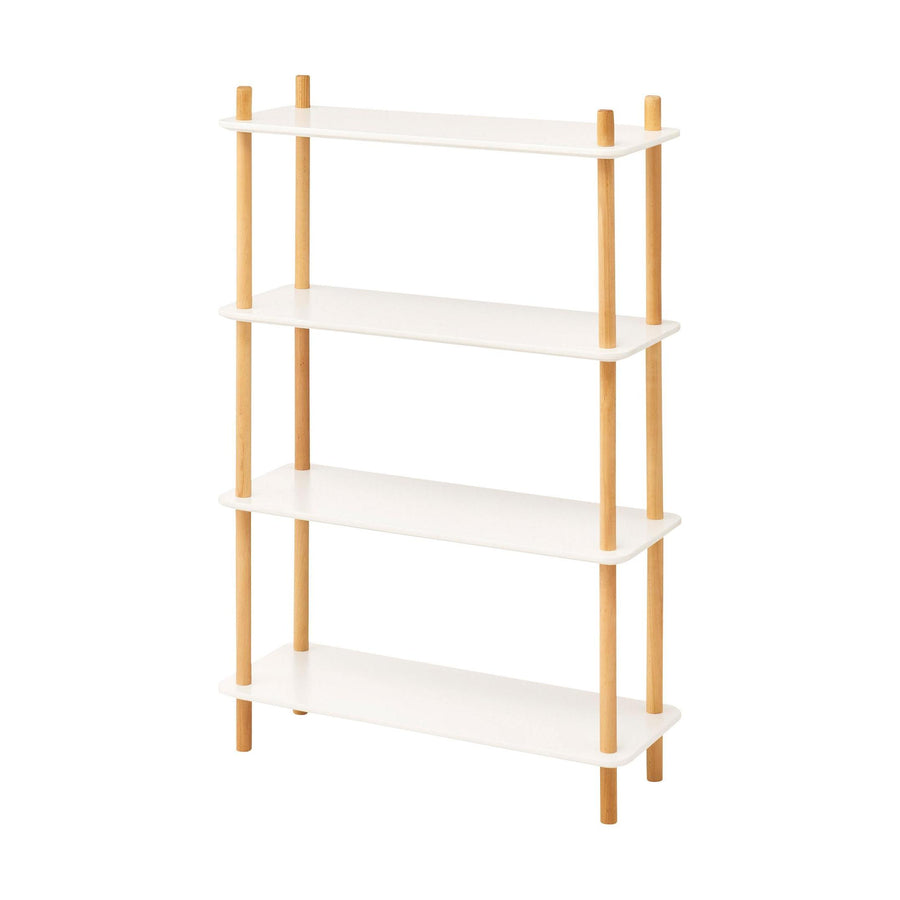 Rack, 4 shelves, white