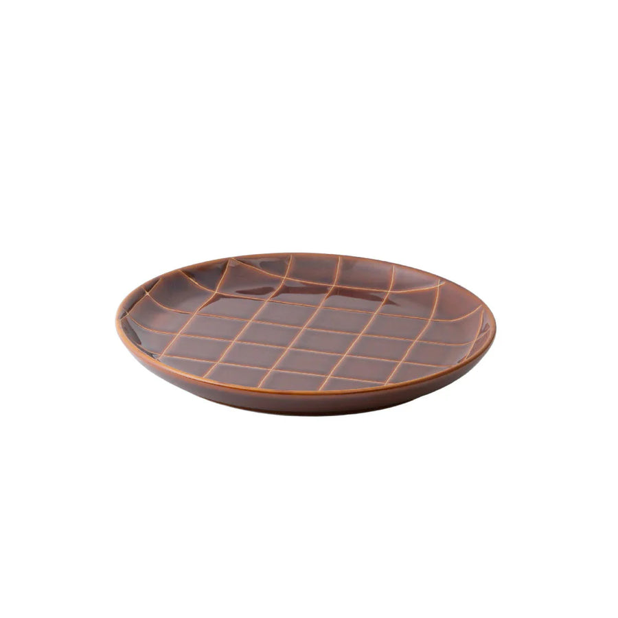 RAYURE Plate M 17.8cm (Brown)