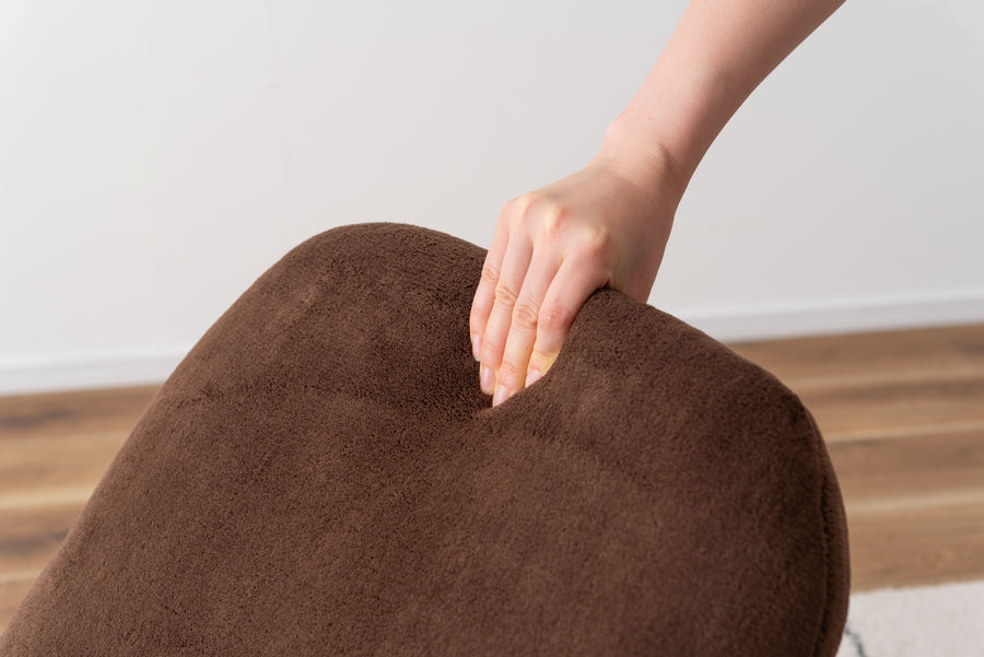 腰サポートリクライナー ブラウン