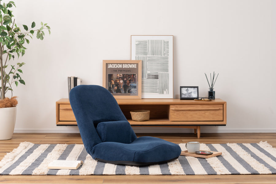 腰サポートリクライナー ネイビー