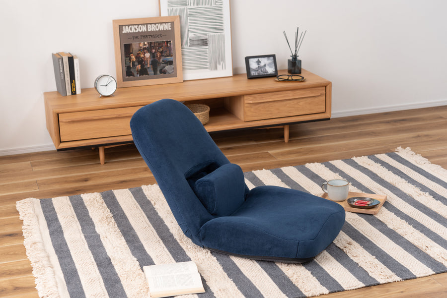 腰サポートリクライナー ネイビー