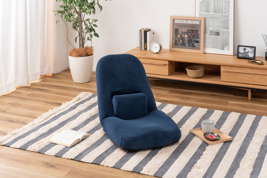 腰サポートリクライナー ネイビー