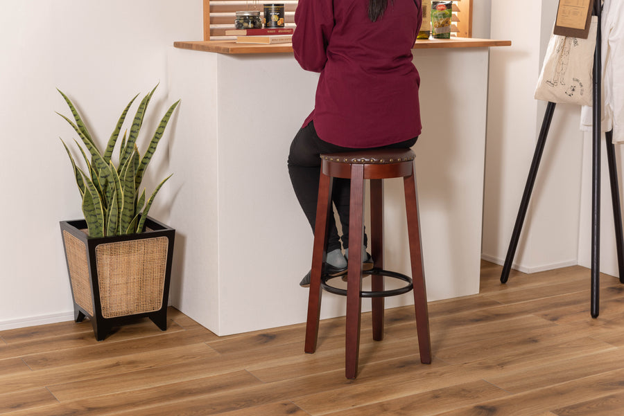 カウンタースツール ブラウン