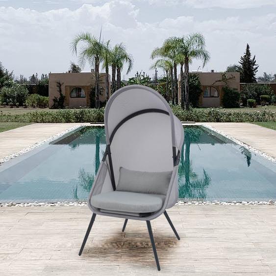 Roof folding chair, grey