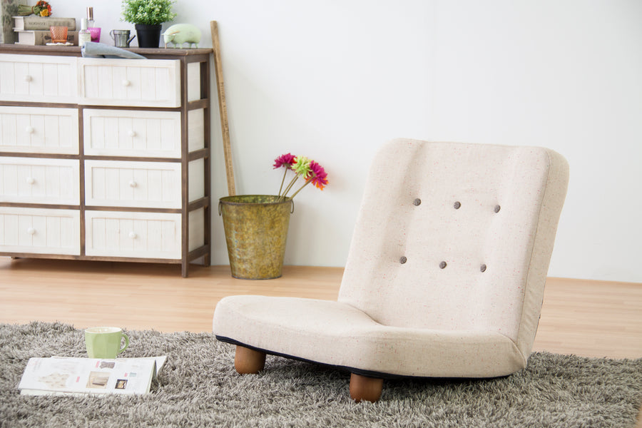 スマート 脚付座椅子 ベージュ