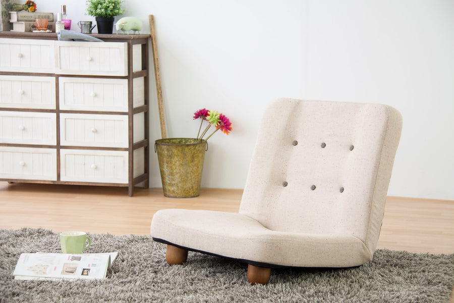 スマート 脚付座椅子 ベージュ