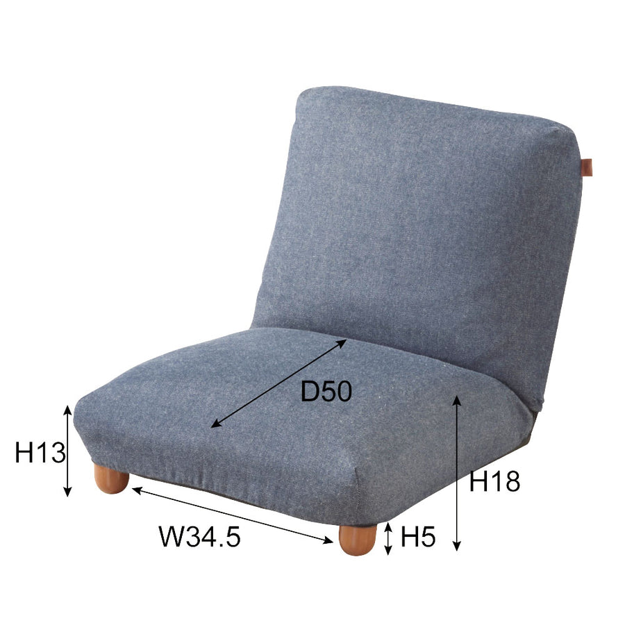 フロアソファ M インディゴ