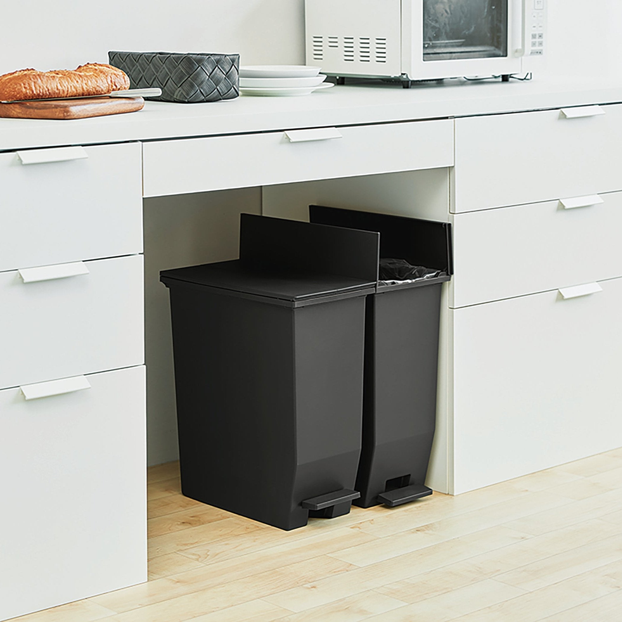 ニトリ 「RGダストワゴン（30L ツイン／ブラック）」 RGダストワゴン(30L ブラックツイン) | ニトリネット【公式】 家具