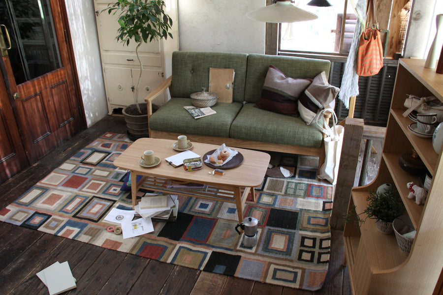 バッスム 2人掛 グリーン