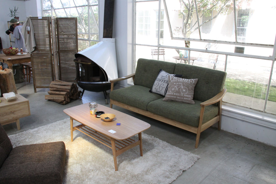 バッスム 2人掛 グリーン