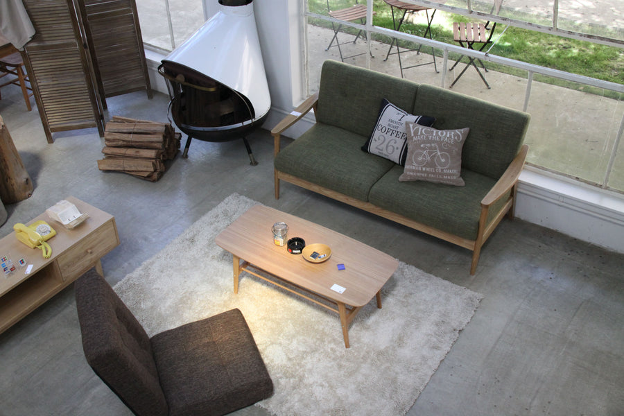 バッスム 2人掛 グリーン