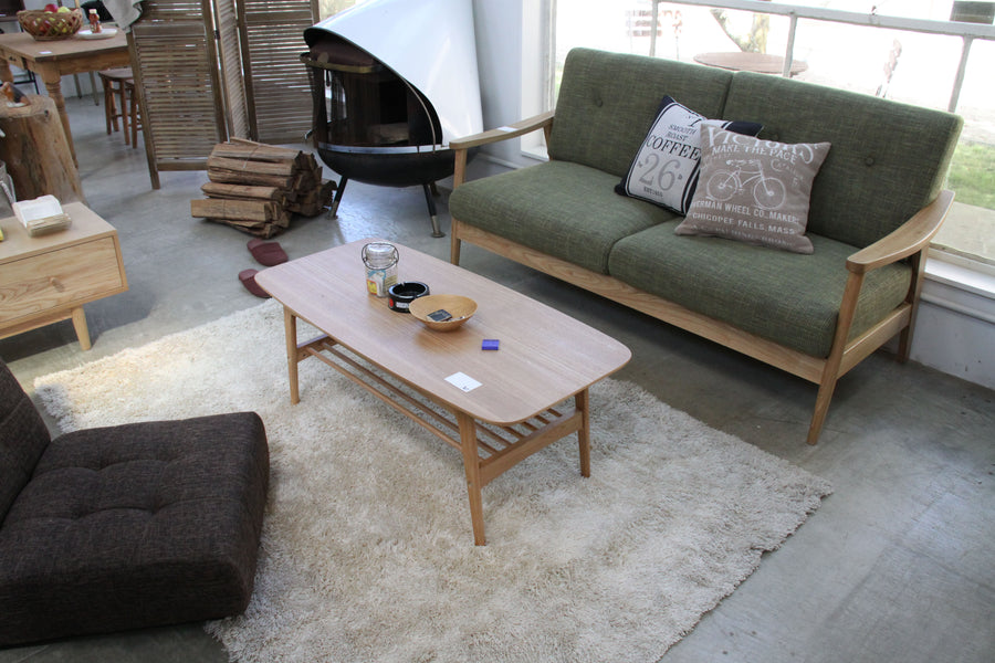 バッスム 3人掛 グリーン