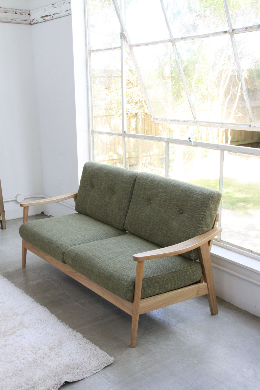 バッスム 3人掛 グリーン