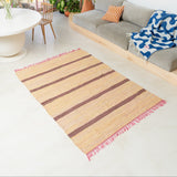Upcycled Rug Large Pastel Yellow