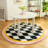 Round Chubby Checker Rug L
