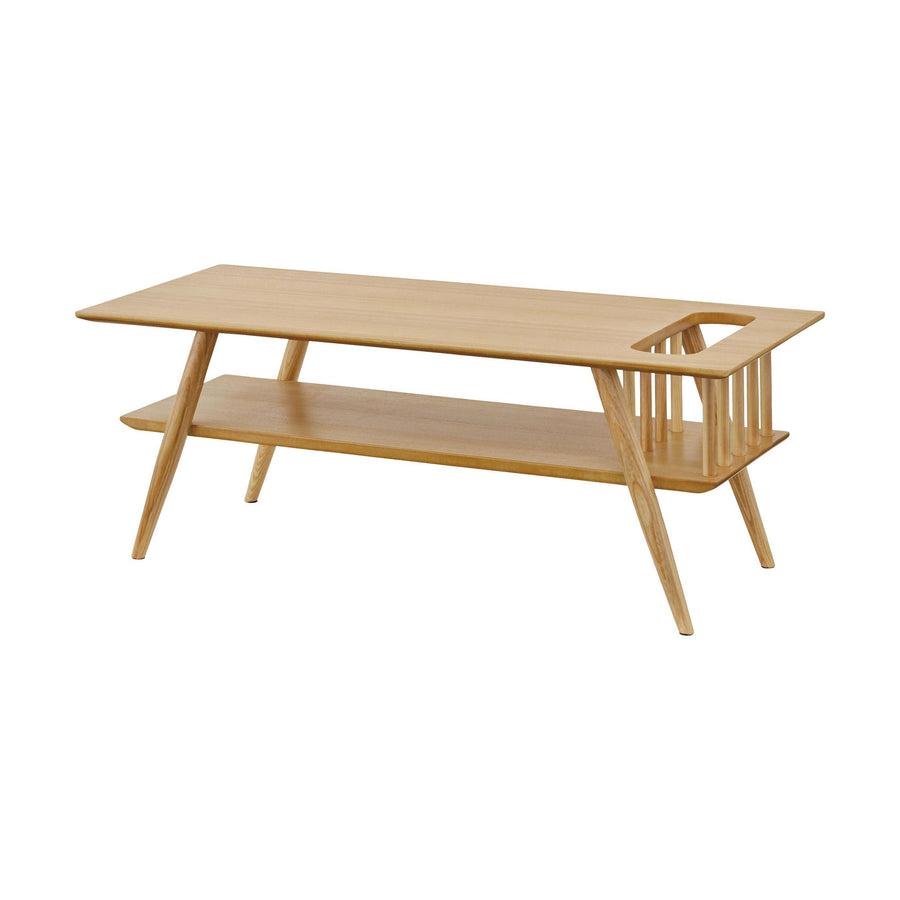 Sotto shelf-mounted center table, natural