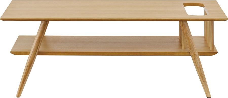 Sotto shelf-mounted center table, natural