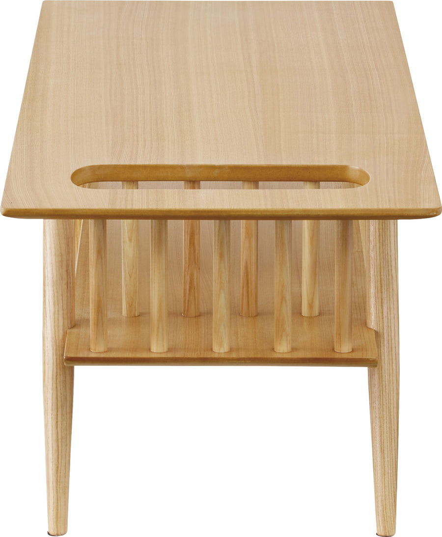 Sotto shelf-mounted center table, natural