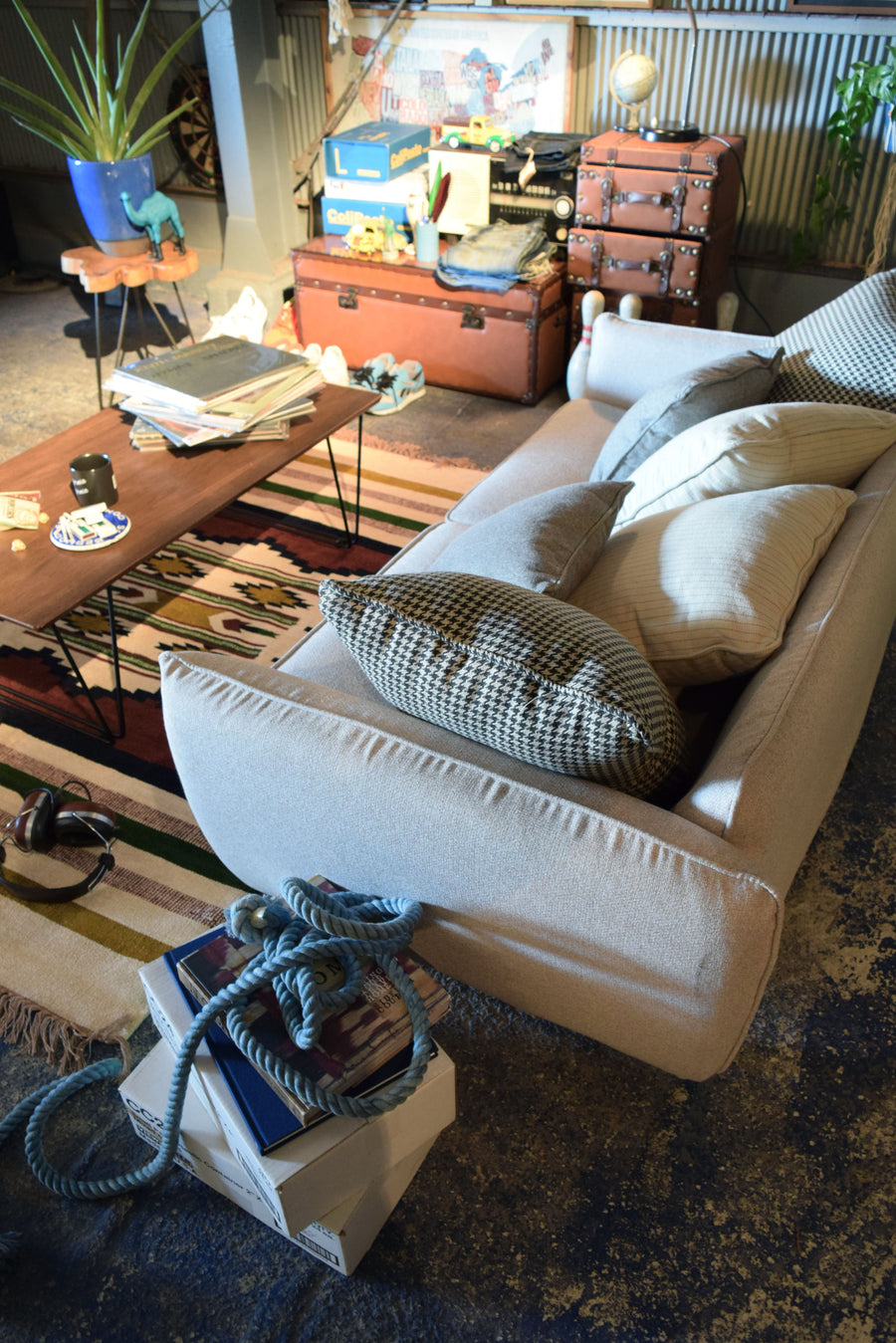 シアター 2人掛 ベージュ