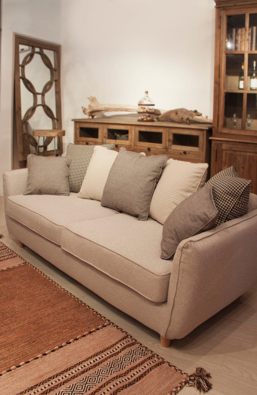 シアター 3人掛 ベージュ