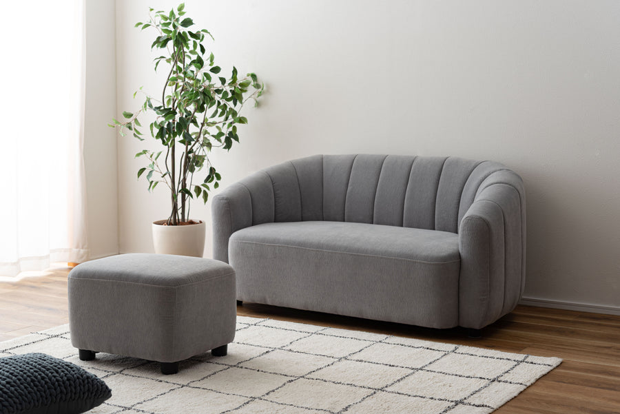 ソファ＆オットマン グレー