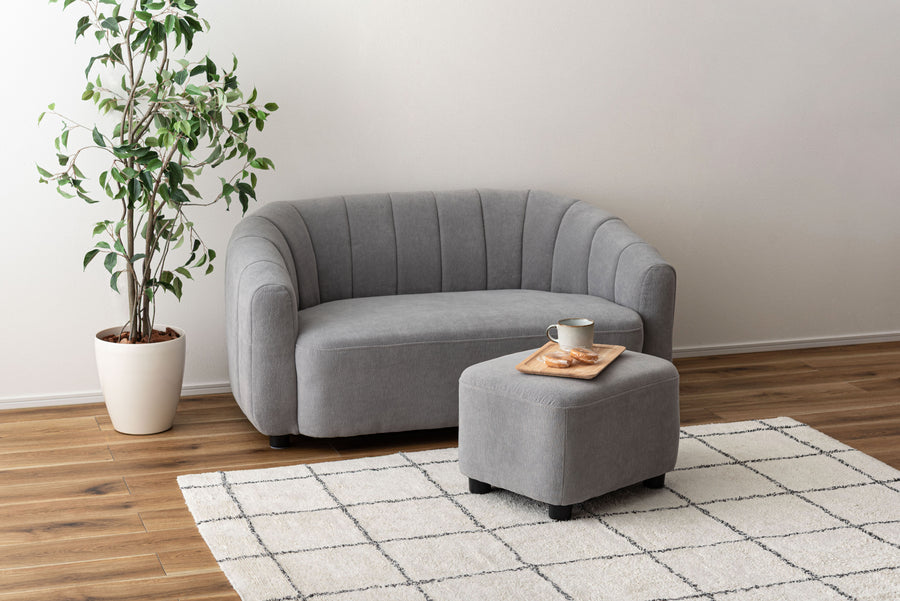 ソファ＆オットマン グレー