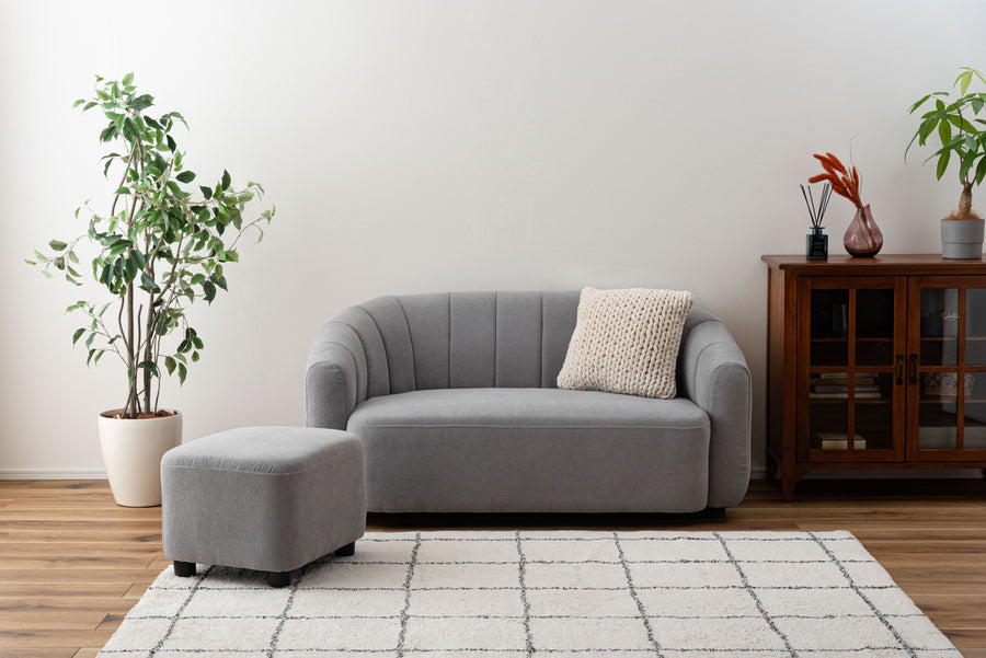 ソファ＆オットマン グレー