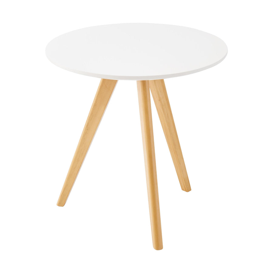 Round side table, white