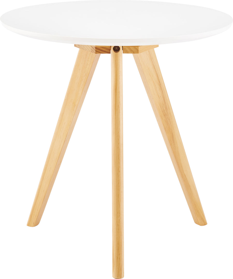 Round side table, white