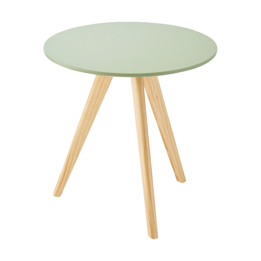 Round side table green