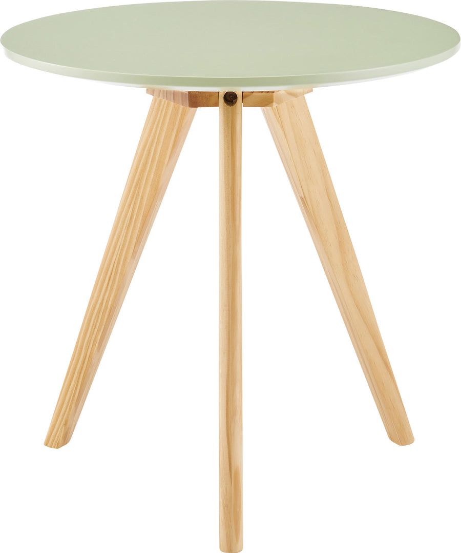 Round side table green