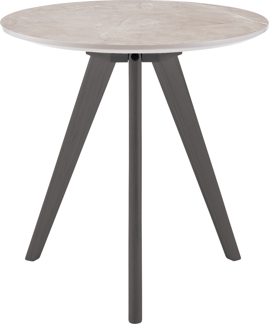 Round side table, grey