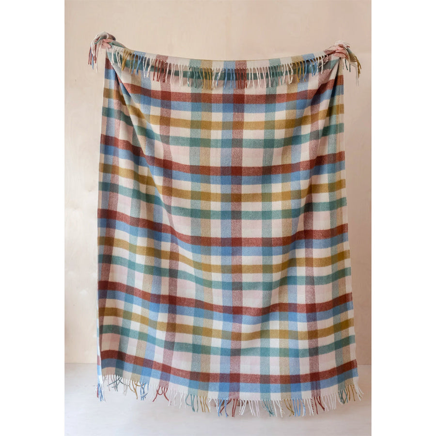 フルブランケット レインボーヘリンボーンチェック