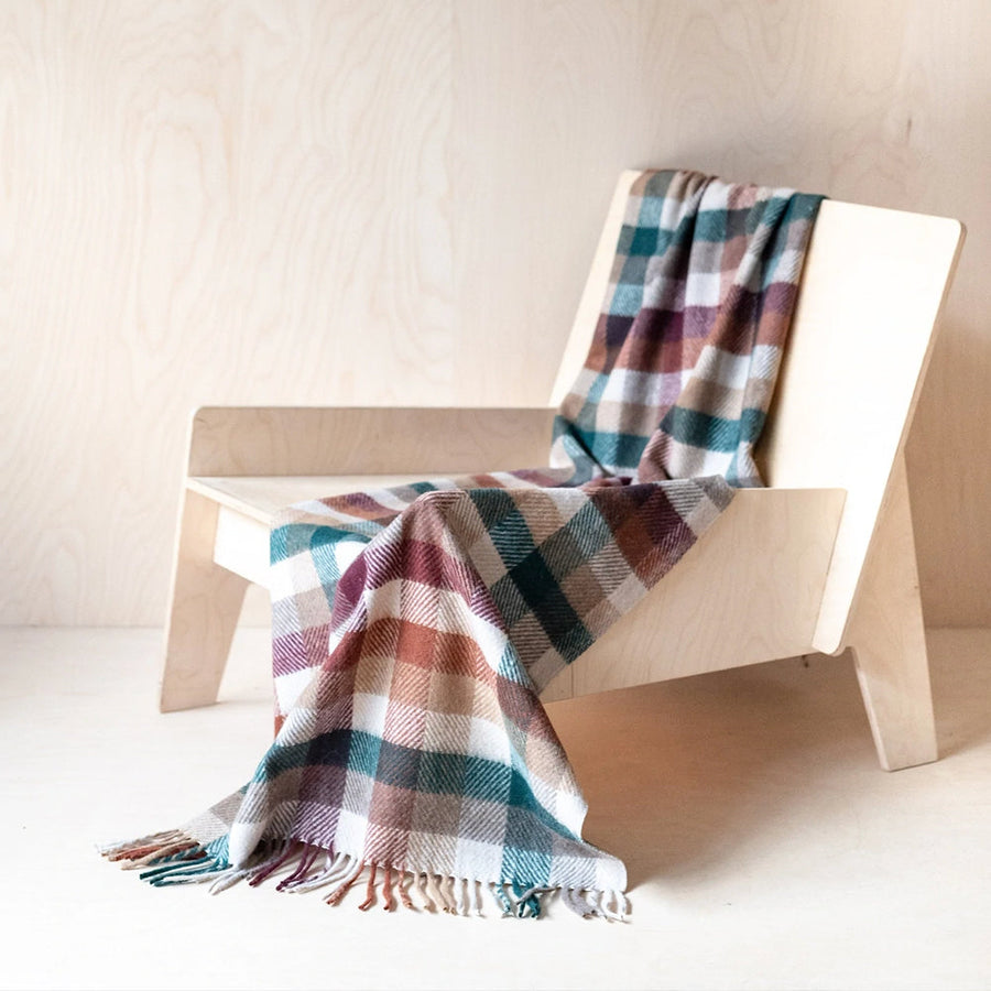 ニーブランケット フォレストヘリンボーンチェック